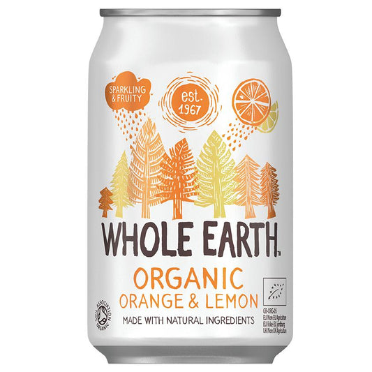 Refresco Bio Naranja y Limón Whole Earth 330 ml