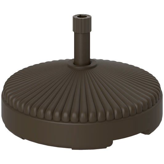 Base De Sombrilla Outsunny Hdpe Marrón 55x55x30 Cm_0