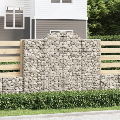 Cestas Gaviones 11 Uds Forma De Arco Hierro 200x50x160/180 Cm_1