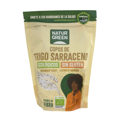 Packs 2 uds Copos de Trigo Sarraceno BIO Sin Gluten Naturgreen 2 uds de 250 g