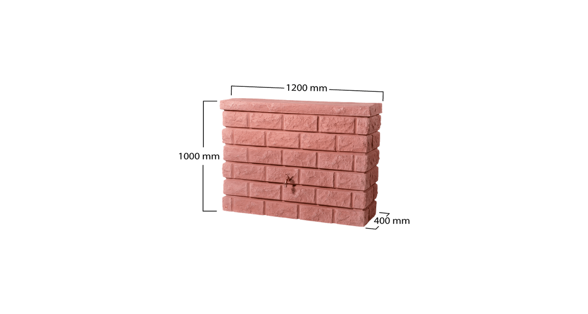 Depósito de agua de lluvia Rocky Rojizo Graf 400 L_1