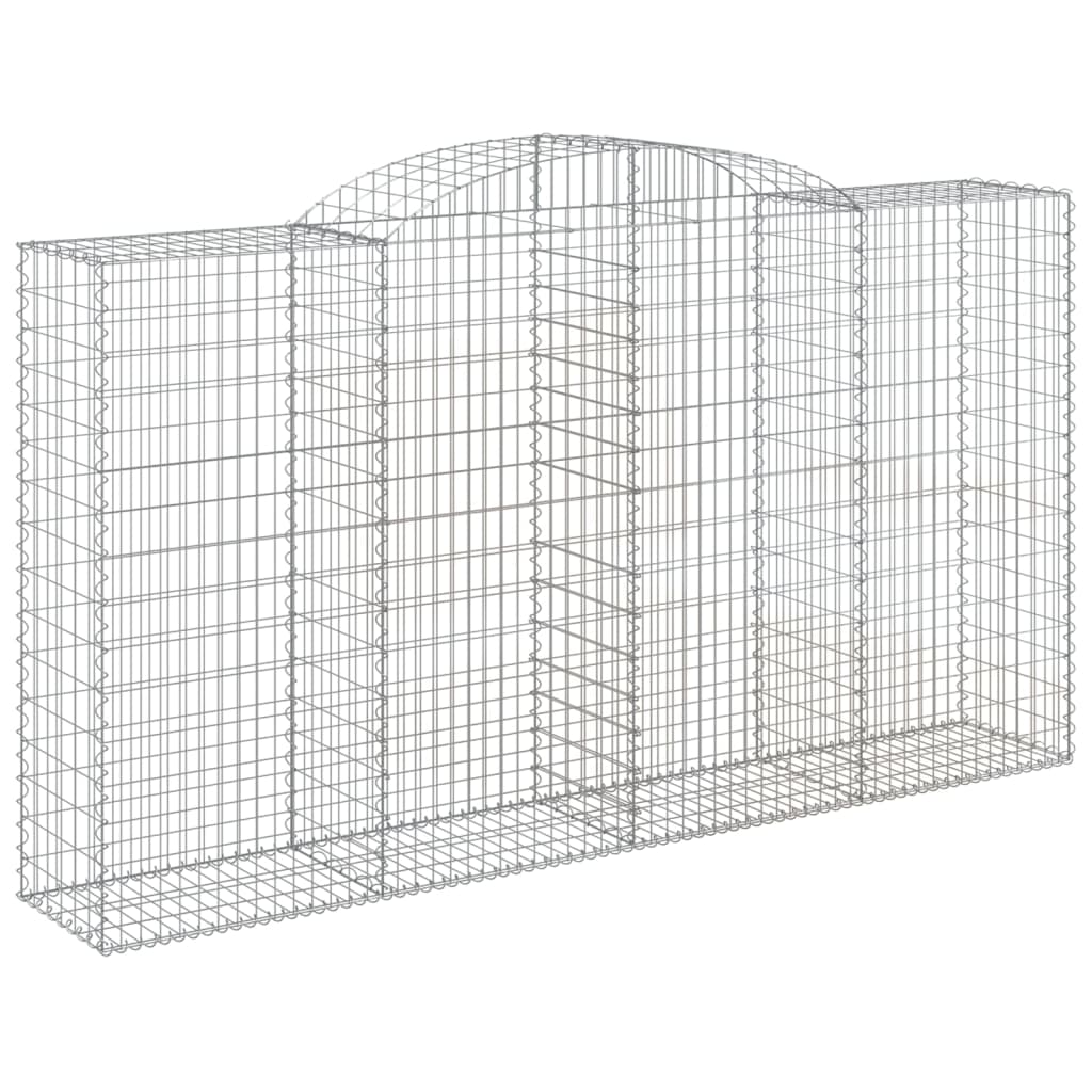 Cestas Gaviones 2 Uds Forma De Arco Hierro 300x50x160/180 Cm_2