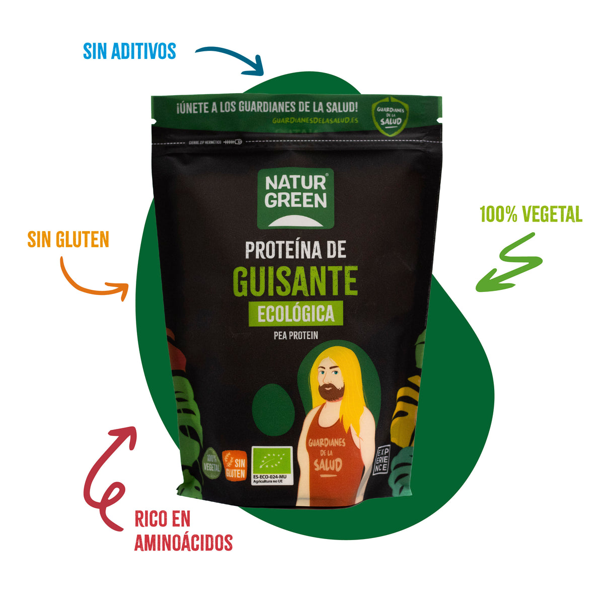 Proteína de Guisante Ecológica Naturgreen 400 g