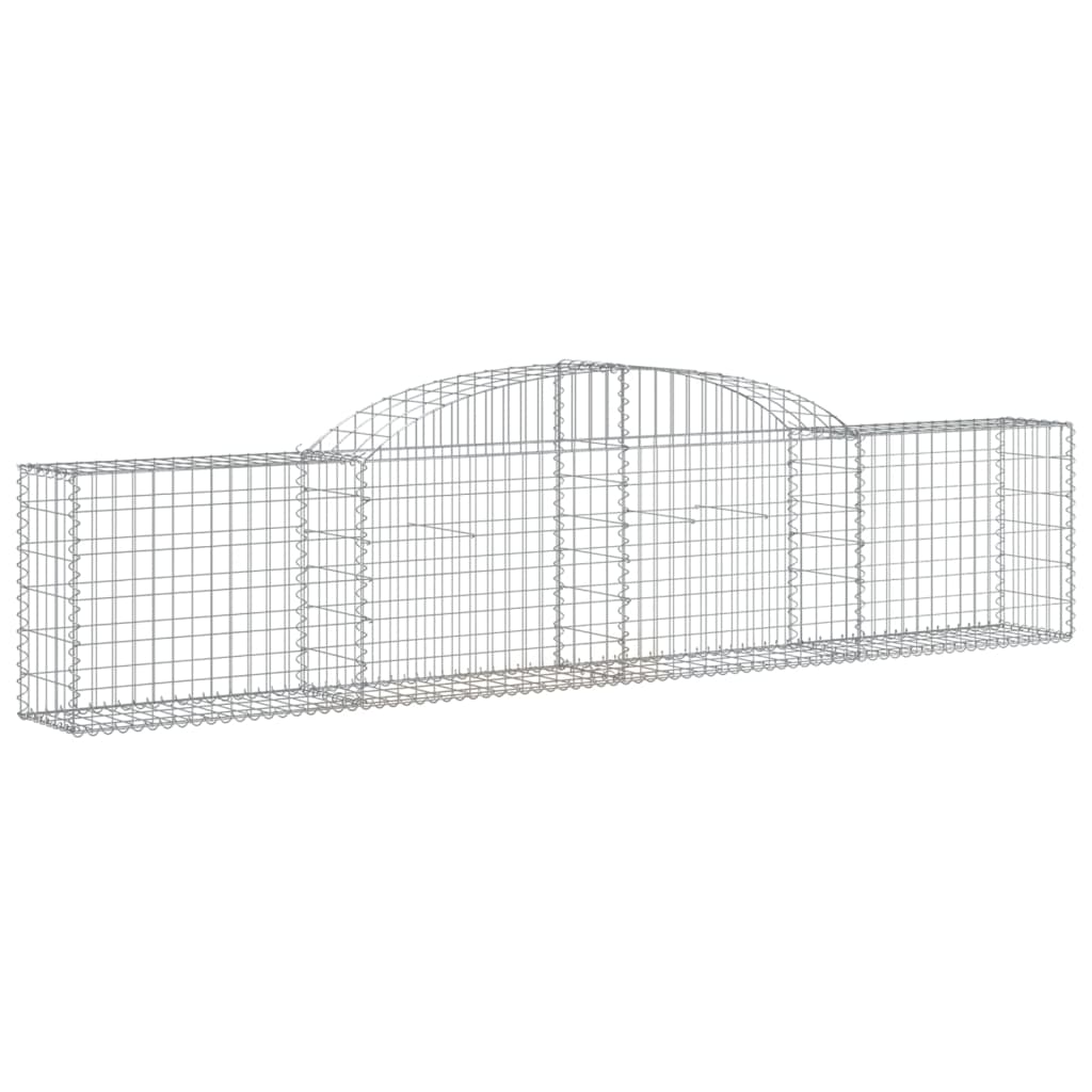 Cestas De Gaviones 11 Uds Forma De Arco Hierro 300x30x60/80 Cm_2