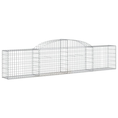 Cestas De Gaviones 25 Uds Forma De Arco Hierro 300x30x60/80 Cm_2