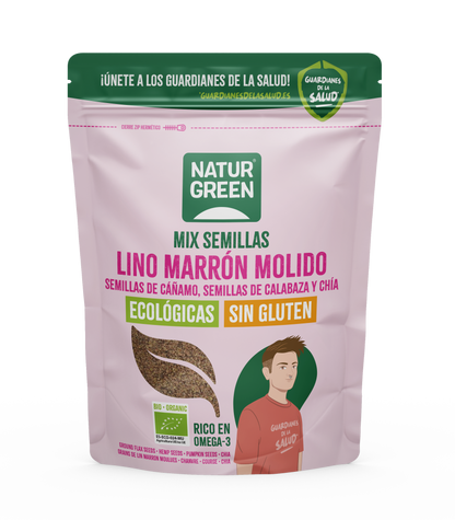 Semillas de lino, cáñamo, calabaza y chía Bio NaturGreen 150 gr