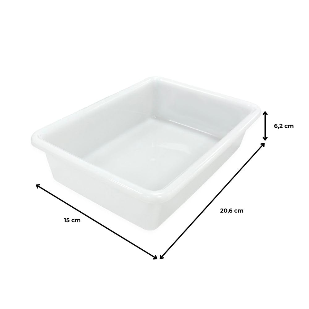 9 Bandejas Uso Alimentario Con Tapa: 1,2l Sin Bpa's (21,3 X 15,7 X 6,3cm) - Cocinas, Restaurantes, Carnicerías, Catering_3