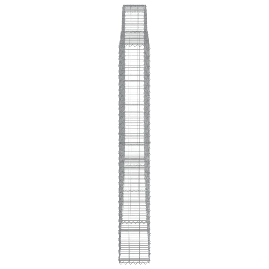 Cestas De Gaviones 7 Uds Forma De Arco Hierro 400x30x220/240 Cm_4