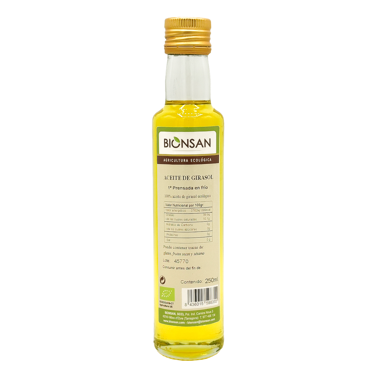 Aceite De Girasol Eco Bionsan 250ml_0