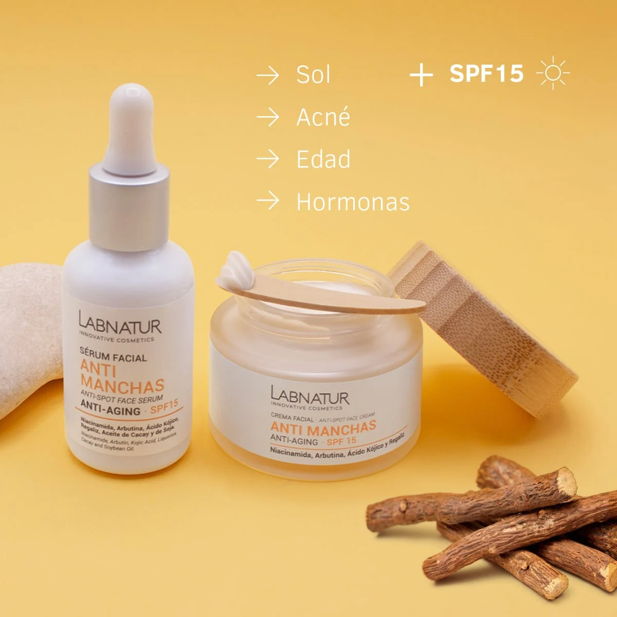 Sérum Facial Antimanchas Labnatur 30 ml | Tono Uniforme | Luminosidad, Firmeza y Cuidado Anti-Aging | Vegano_1