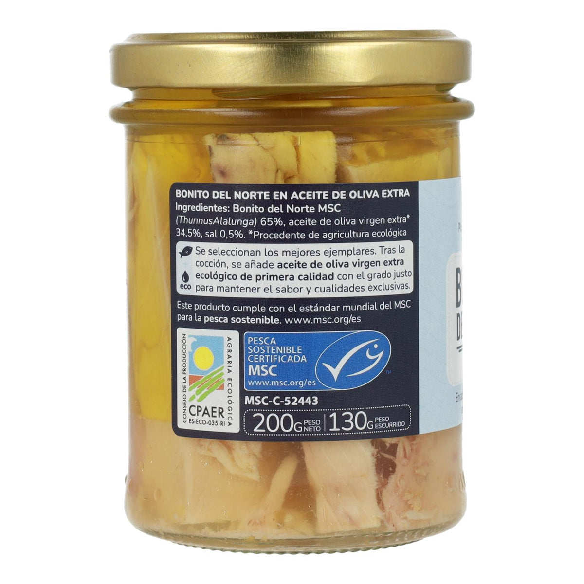 Bonito del Norte en aceite de oliva ECO Planeta Huerto 200 g