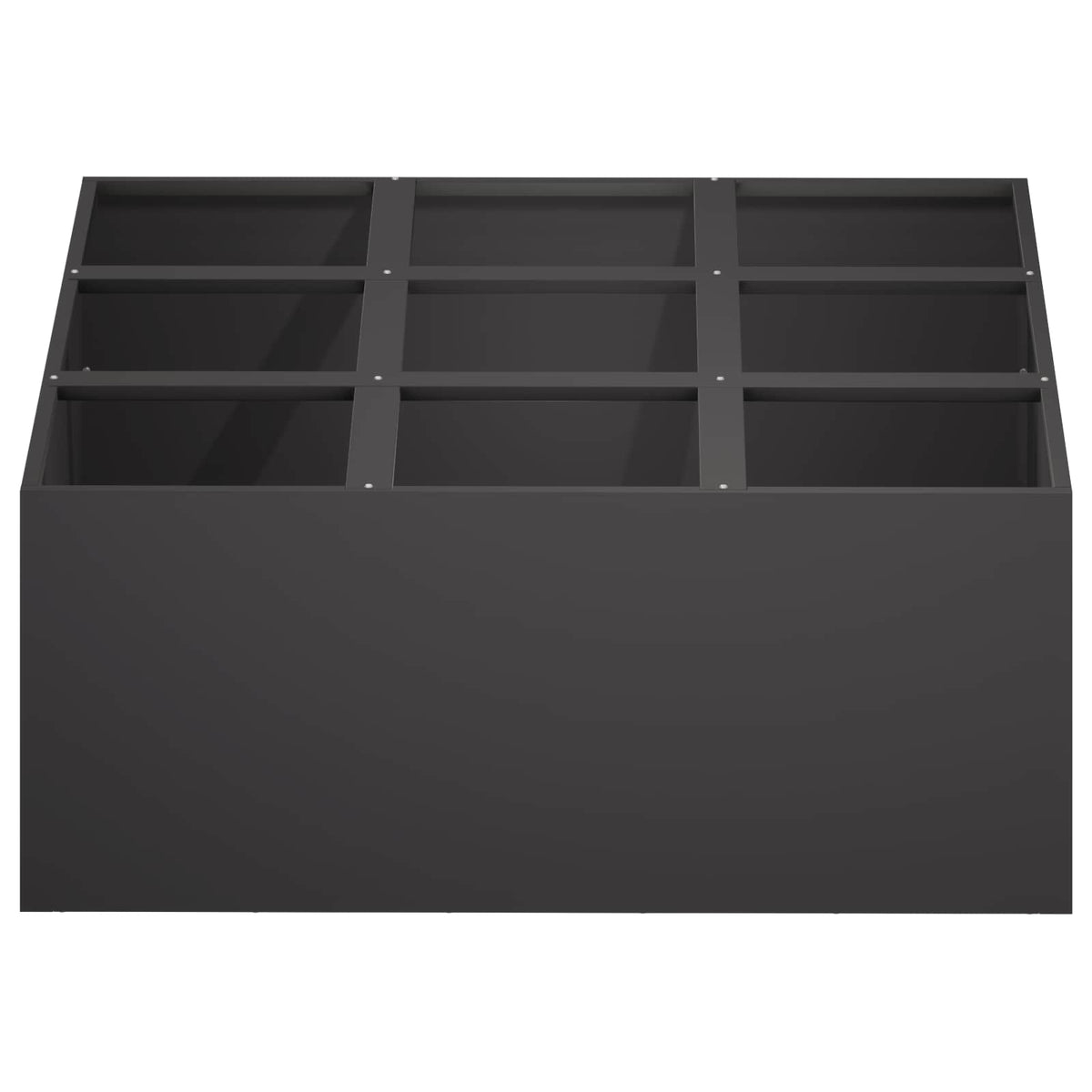 Macetero De Jardín Negro 100 X 100 X 20 Cm_2