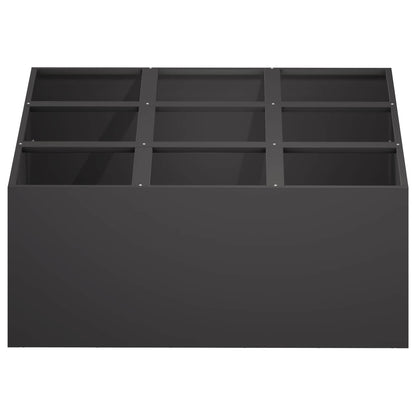 Macetero De Jardín Negro 100 X 100 X 50 Cm_2