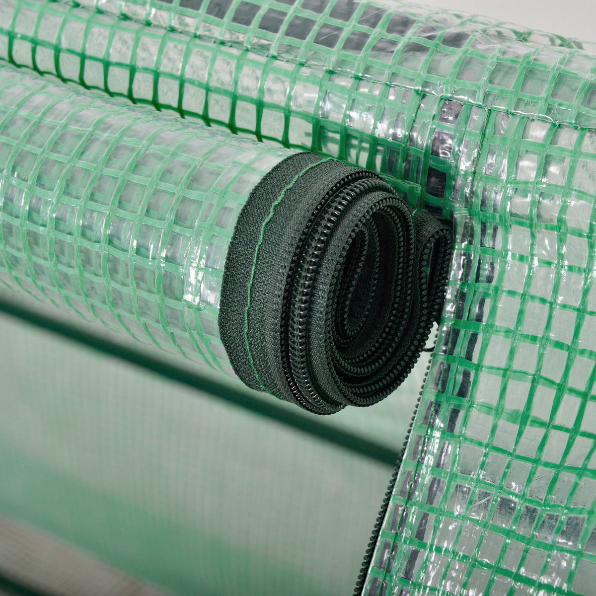 Invernadero De Terraza Outsunny Acero, Pvc Verde 180x90x90 Cm_5