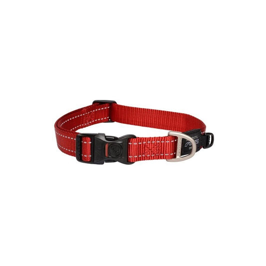 Collar Para Perro, Modelo Classic De Rogz Color Rojo. Talla M (12-22kg)_0
