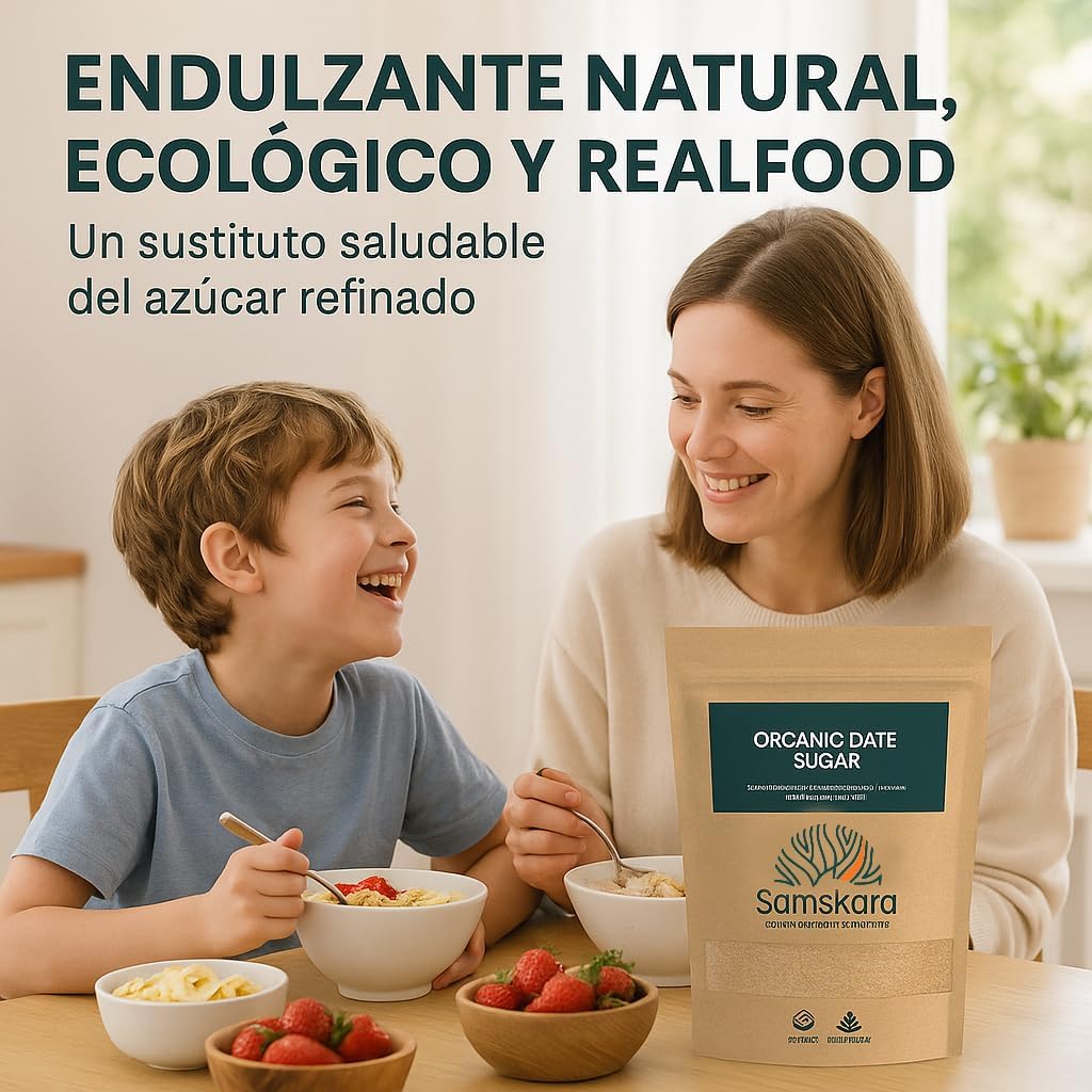 Azúcar De Dátil Bio - 4kg (1kg Envase Retail + 3kg Bolsa Granel De Recarga) | Superalimento Ecológico Vegano_4