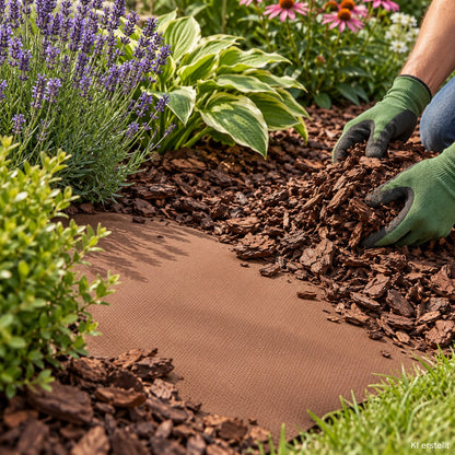 225m² Vellón De Jardín Mantillo De Vellón Contra Malas Hierbas Vellón 80g 1,8m De Ancho Marrón_5