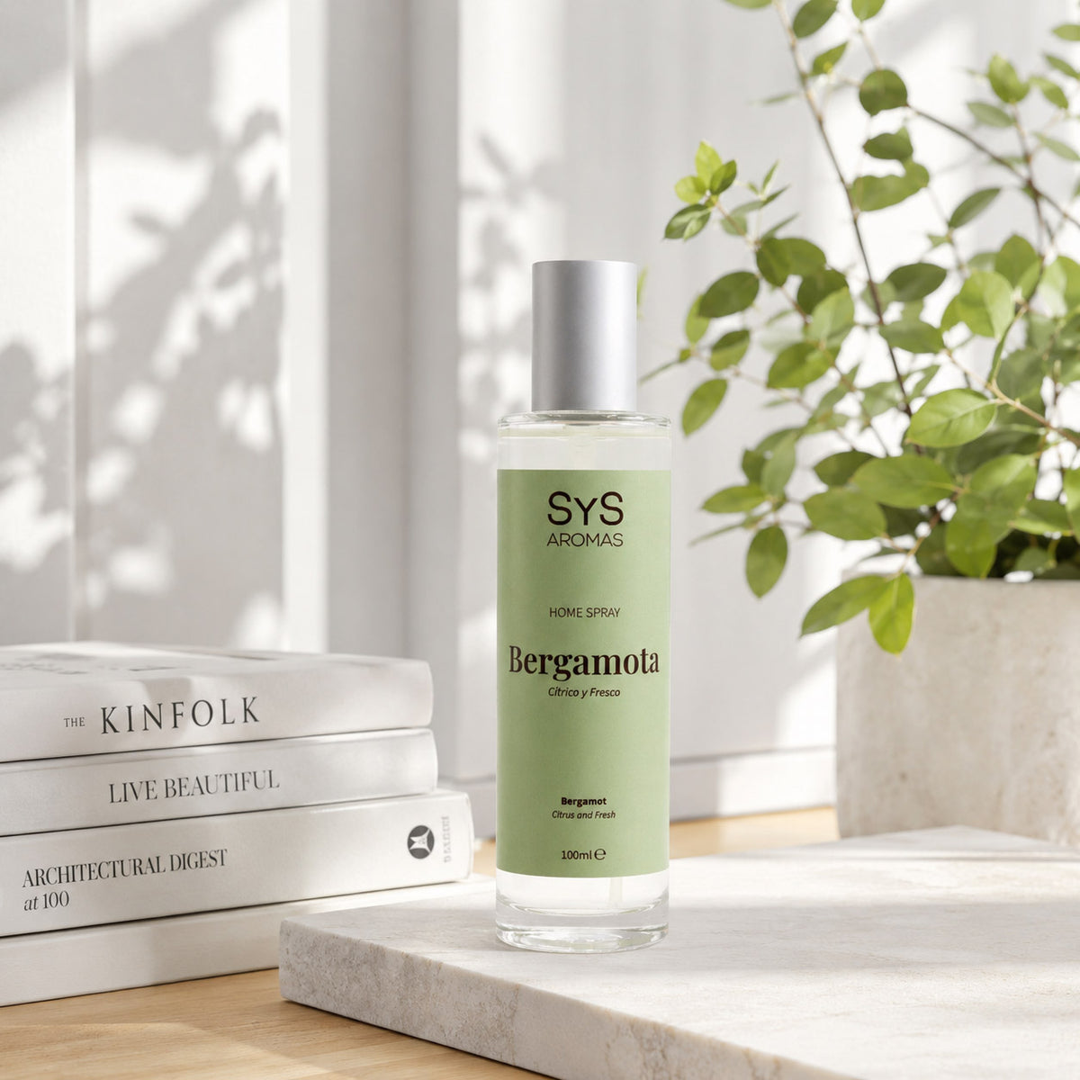 Ambientador Pulverizador Bergamota Origins SYS Aromas 100 ml | Aroma Cítrico y Floral | Equilibrante_1