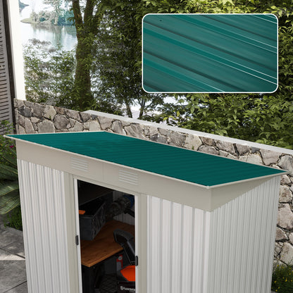 Paneles Acero Galvanizado Outsunny Acero Galvanizado Verde 129x45 Cm_1