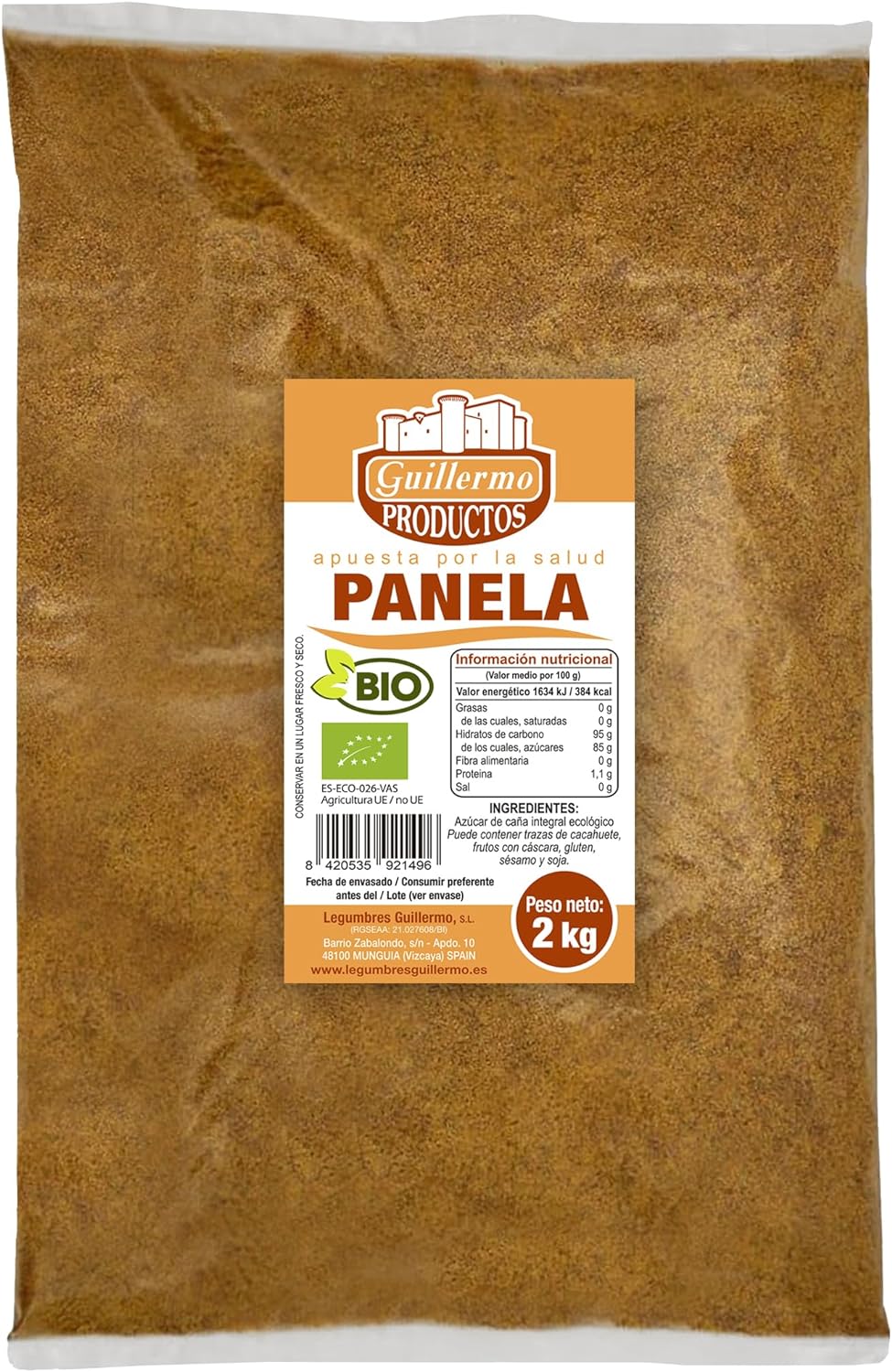 Azúcar Panela Bio - 2 Kg, Bolsa_0