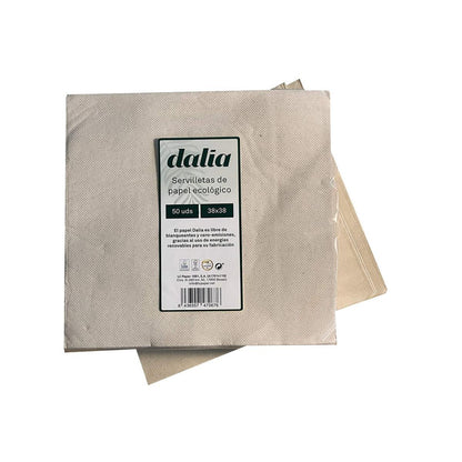 Pack de 50 Servilletas Bio sin Blanquear Dalia
