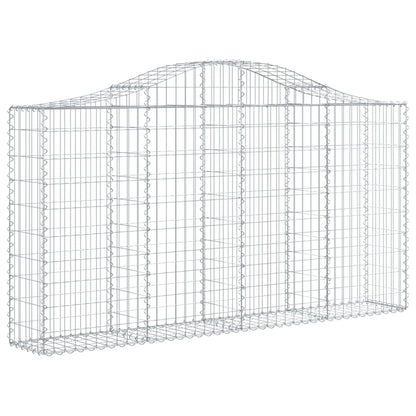 Cestas Gaviones 14 Uds Forma De Arco Hierro 200x30x100/120 Cm_2