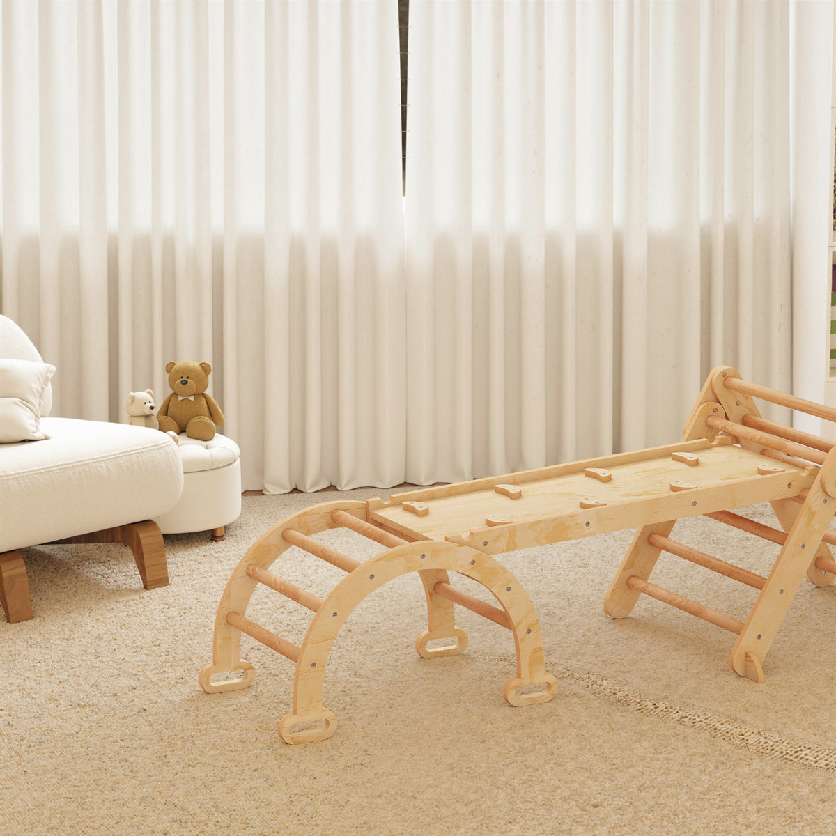Triángulo De Escalada Aiyaplay Madera De Álamo, Madera De Pino Madera Natural 188x70x59 Cm 331-097v00nd_3