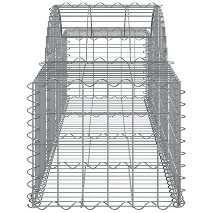 Cestas De Gaviones 4 Uds Forma De Arco Hierro 200x50x40/60 Cm_4