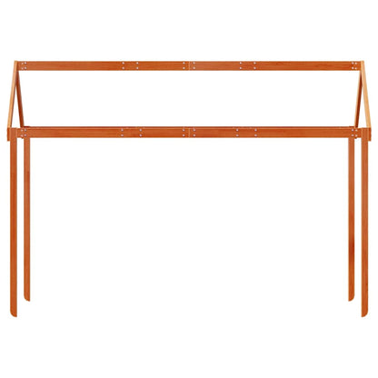 Techo De Cama Infantil Madera Maciza Marrón 217x95,5x159 Cm_3