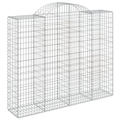 Cestas De Gaviones 2 Uds Forma De Arco Hierro 200x50x160/180 Cm_2