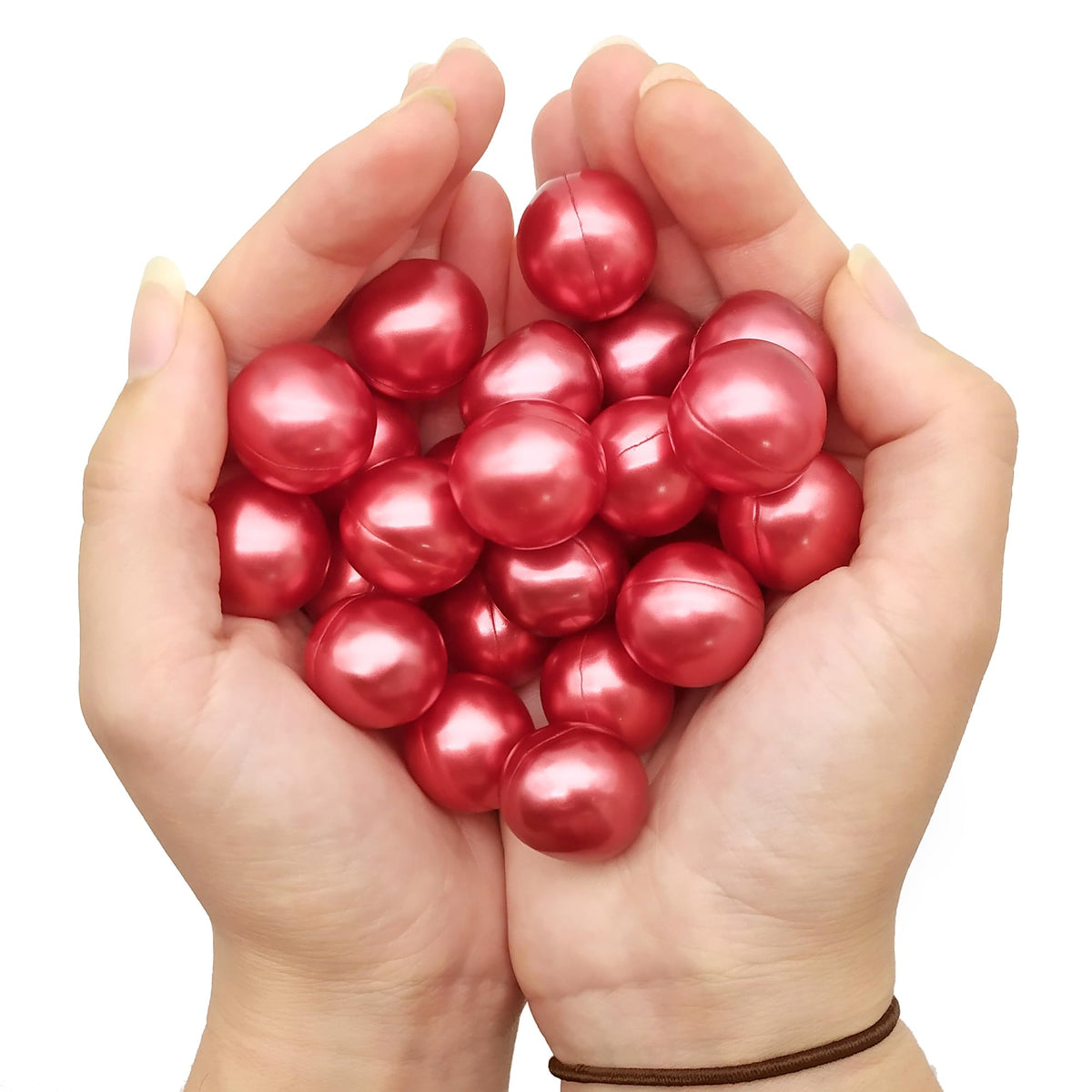 Pack Regalo 12 Perlas De Baño En Forma De Bola - Con Aceite De Soja - Hidrata, Suaviza Y Perfuma La Piel - Aroma Fresas_1