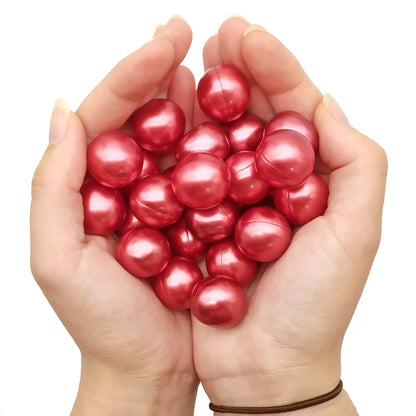 Pack 40 Perlas De Baño Aromatizada En Forma De Bola - Con Aceite De Soja - Hidratante Y Aromática - Aroma Fresas_1
