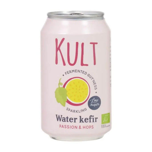 Agua de kefir Fruta Pasión y Lúpulo KULT 330 ml