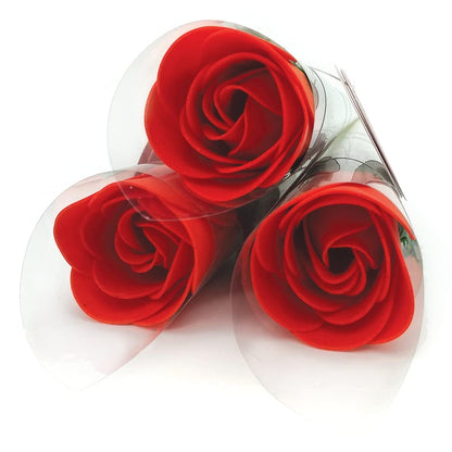 Rosa Con Pétalos De Jabón Aromático Para Baño Relajante (roja) - Regalo Original Para Días Especiales - Aroma Atalcado_4