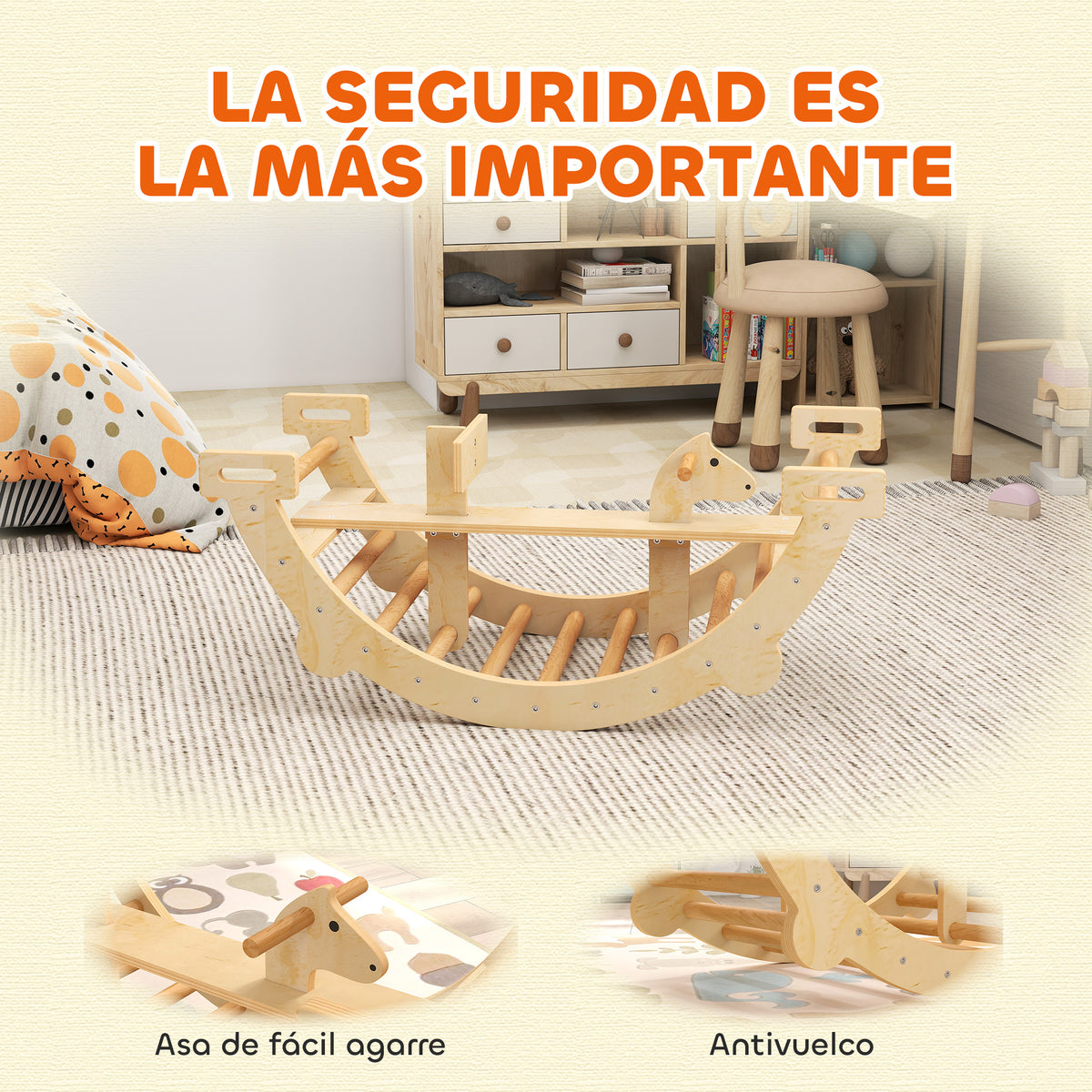 Arco De Escalada Aiyaplay Madera Madera Natural 110x52x45 Cm 331-100v00nd_5