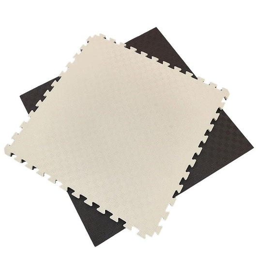 Artatami® Tatami Puzzle 1x1x40 mm Marron - Beige Pack Ahorro【30 Unidades】 Alta Densidad EVA – Judo, BJJ, MMA y Lucha_0