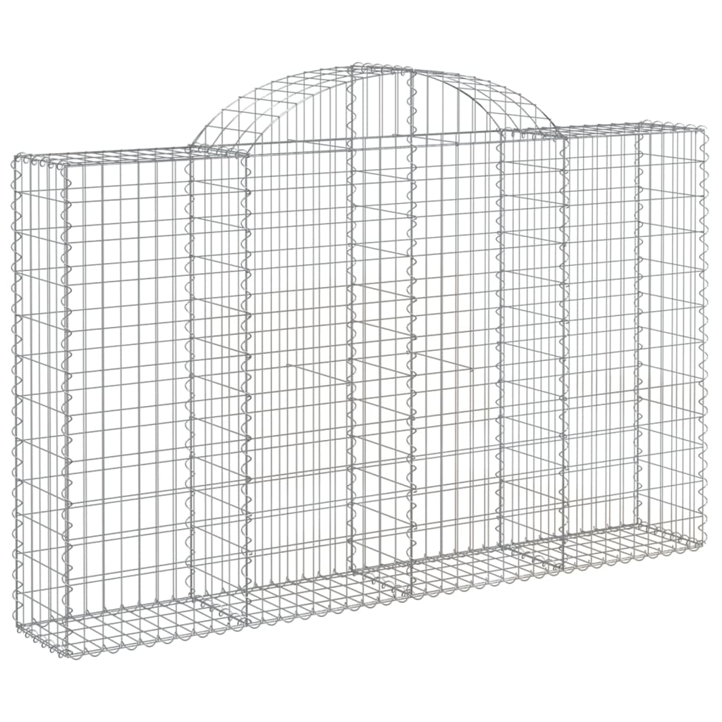 Cestas Gaviones 11 Uds Forma De Arco Hierro 200x30x120/140 Cm_2