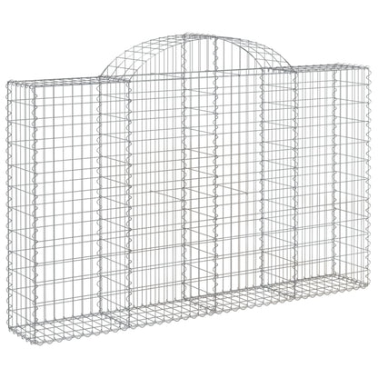 Cestas De Gaviones 3 Uds Forma De Arco Hierro 200x30x120/140 Cm_2