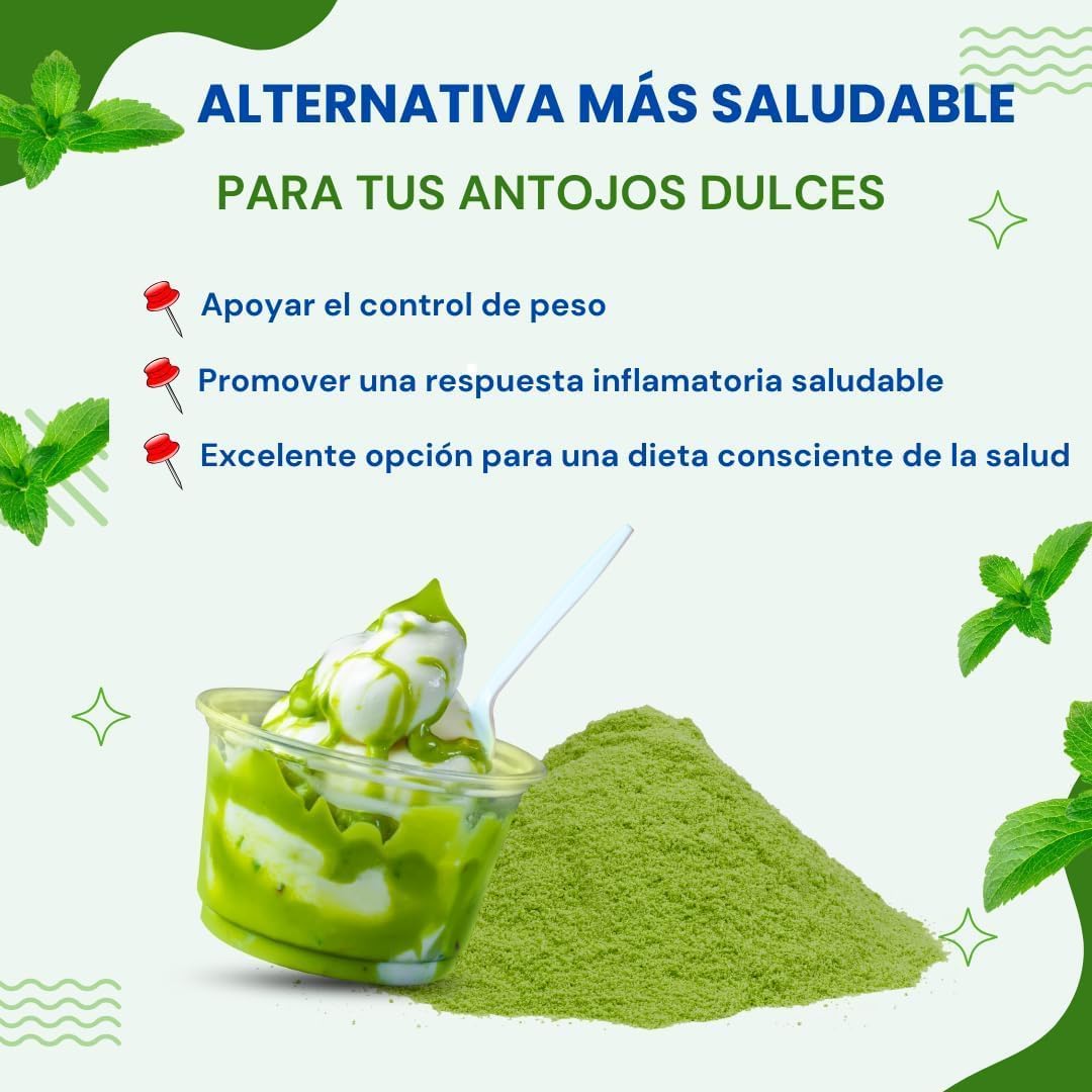 Stevia En Polvo Bio - 300g (3 X 100g Envases Retail) | Endulzante Natural Ecológico Vegano, Alternativa Al Azúcar_4