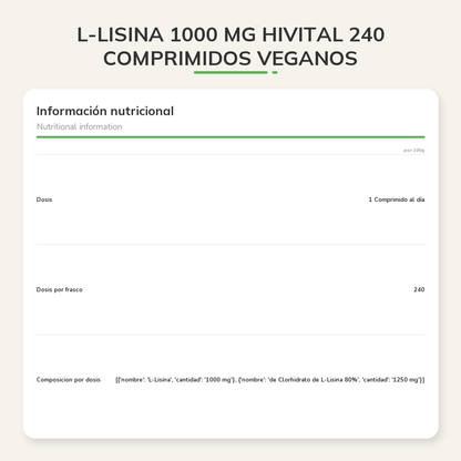 Información nutricional