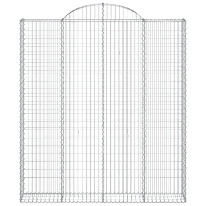 Cestas De Gaviones 8 Uds Forma De Arco Hierro 200x30x220/240 Cm_3