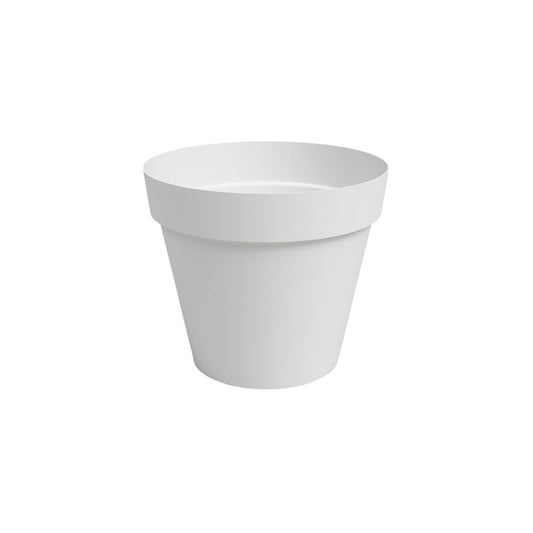 Maceta Plástico Capri Blanca 14 Cm ⌀ X 13 Cm Artevasi_0