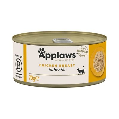 Comida húmeda para gatos natural grain free Lata Pechuga de pollo - Applaws Cat 70 g