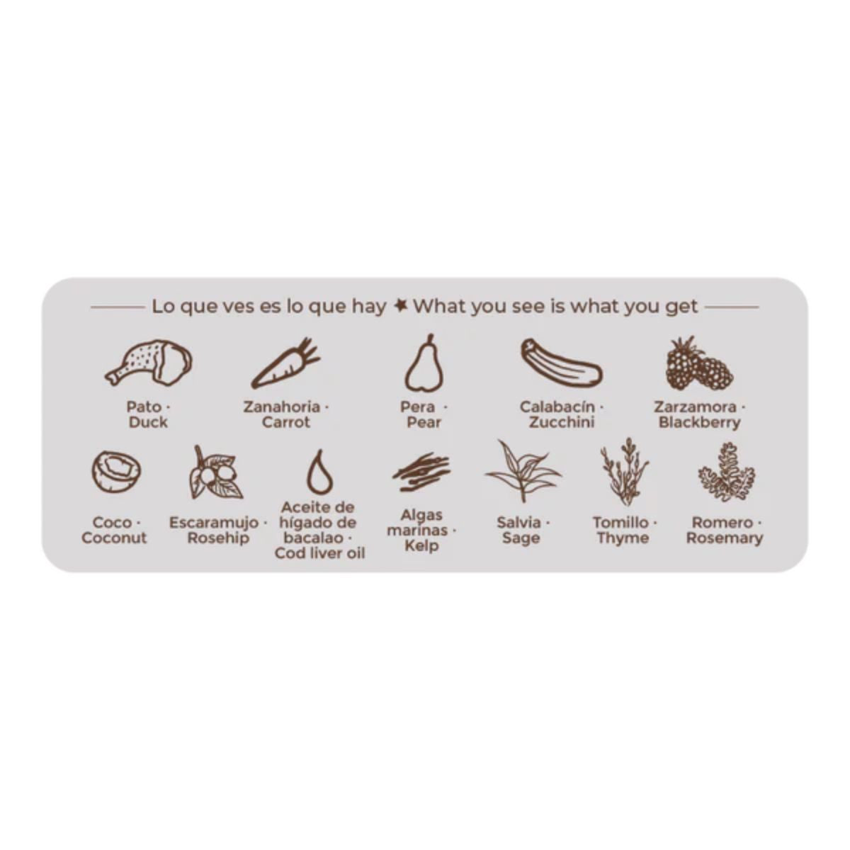 Comida húmeda Barf perros Sublime de pato BIO Puromenu 400 g