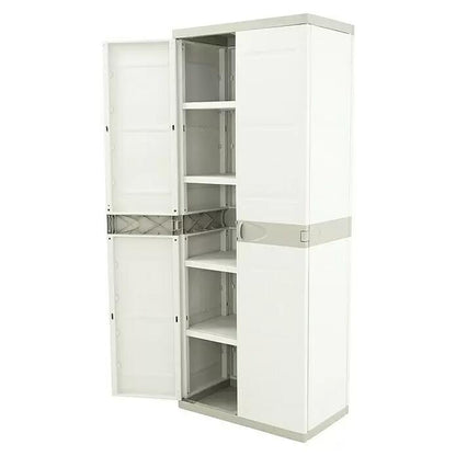 Armario 4 Estantes 70 cm Titanium Plastiken Beige