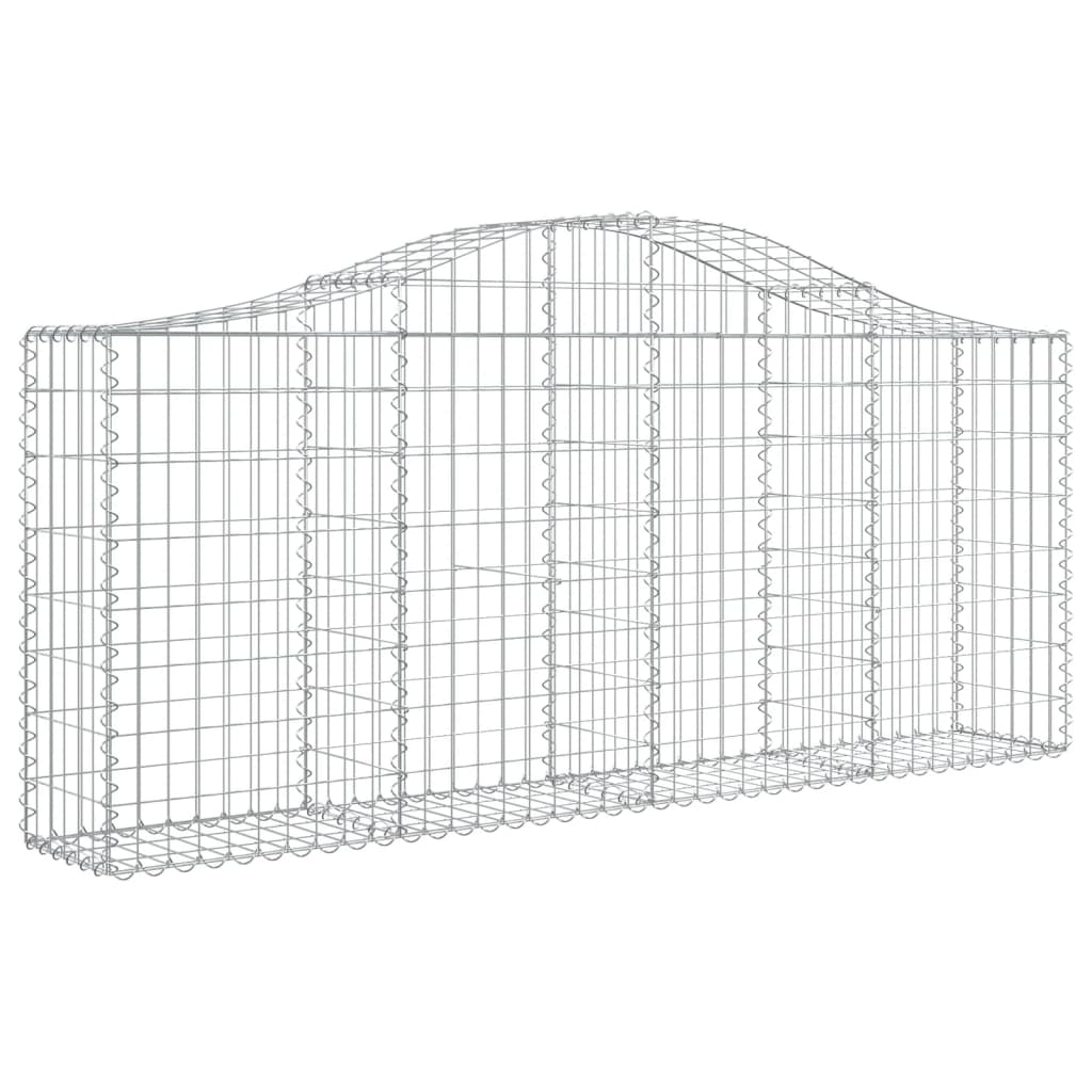 Cestas De Gaviones 50 Uds Forma De Arco Hierro 200x30x80/100 Cm_2