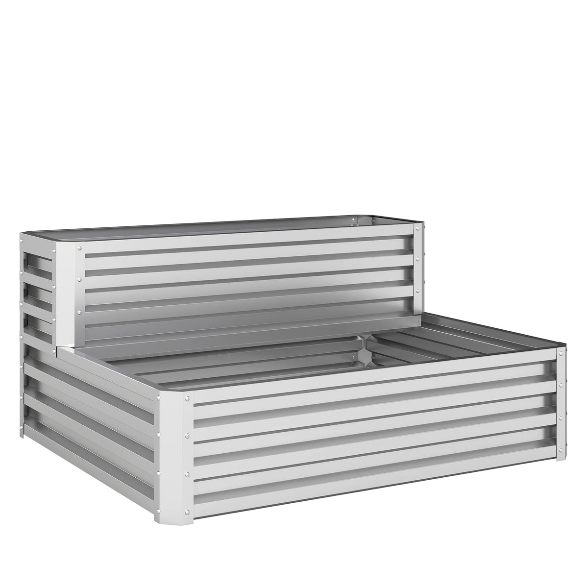 Jardinera Outsunny Acero Galvanizado Plata 120x101x58 Cm_0