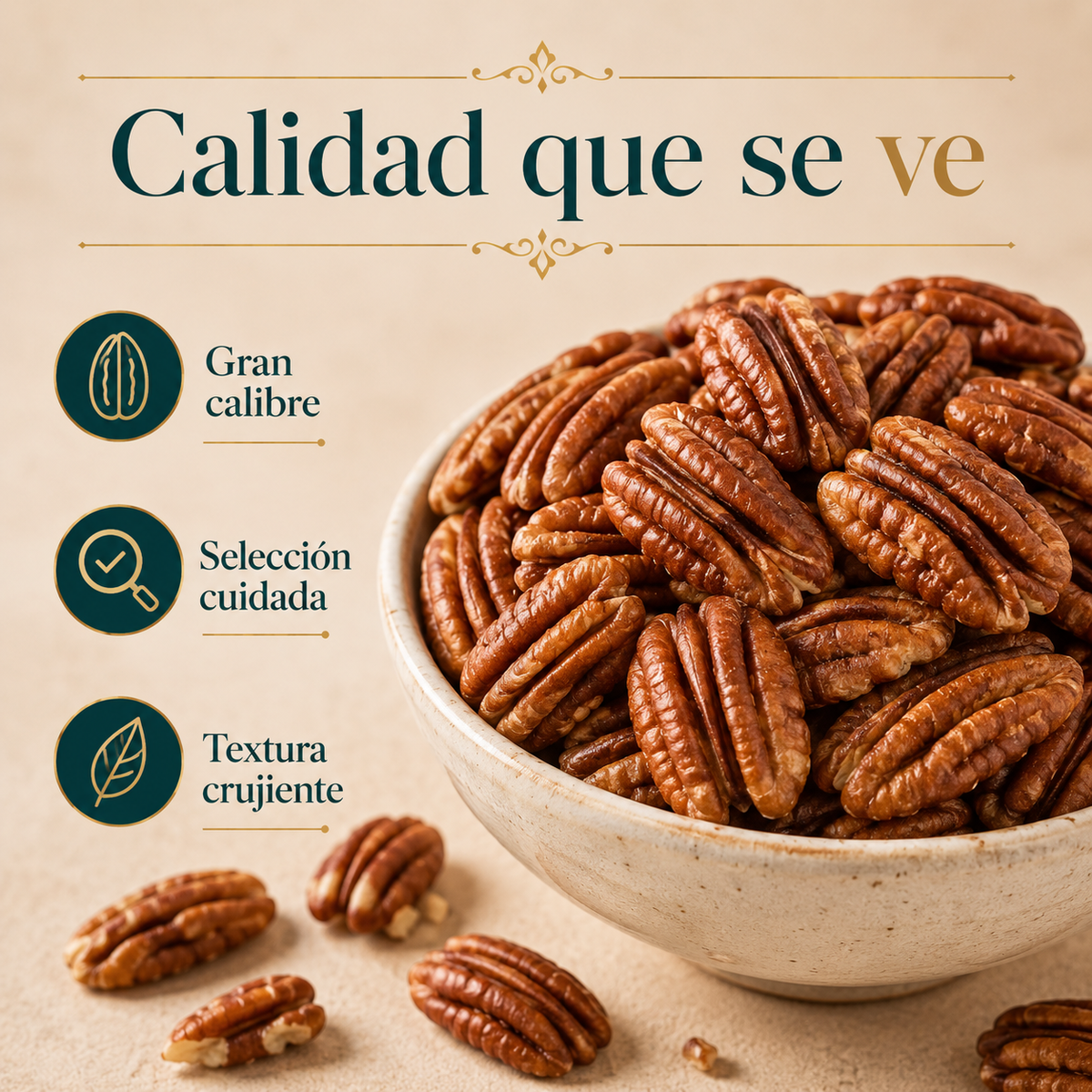 Mitades De Nuez Pecana Mantecosa - Envasadas Al Vacío - Pack 2 X 600g (2 Envases Retail) | Fruto Seco Ecológico Premium_4