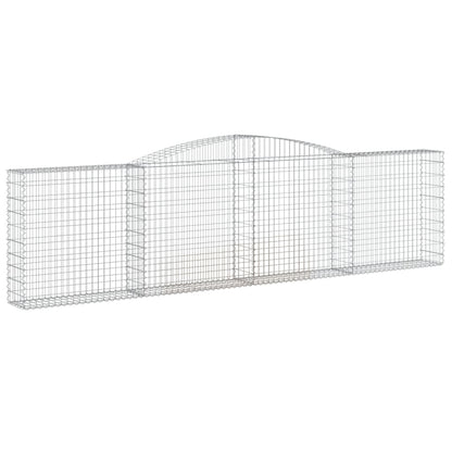 Cestas De Gaviones 7 Uds Forma De Arco Hierro 400x30x100/120 Cm_2