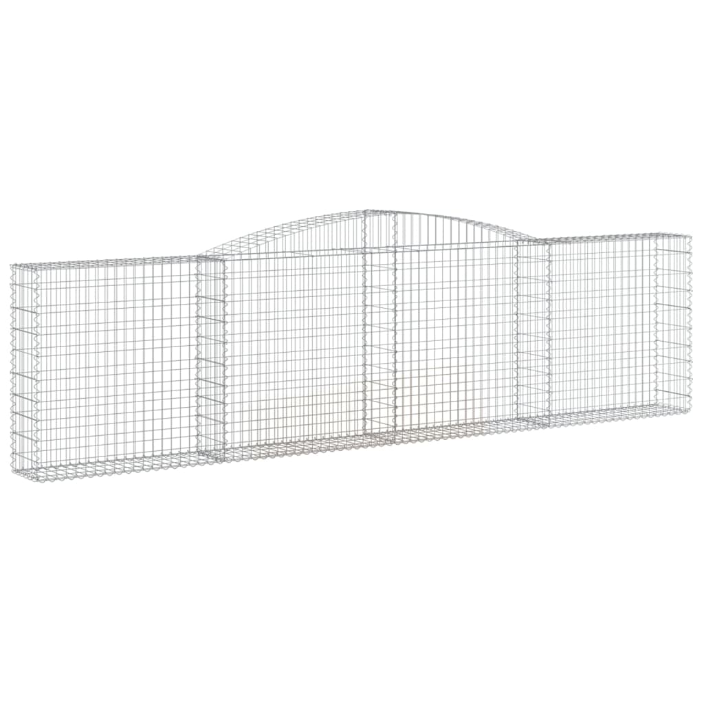 Cestas De Gaviones 10 Uds Forma De Arco Hierro 400x30x100/120cm_2
